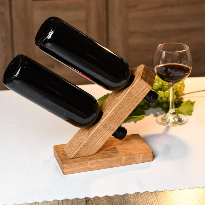 Stojak na wino loft