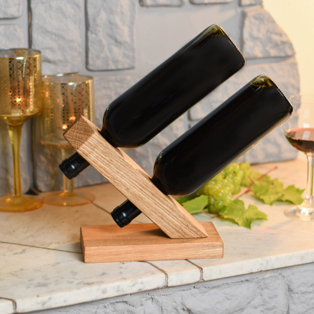 Stojak na wino loft