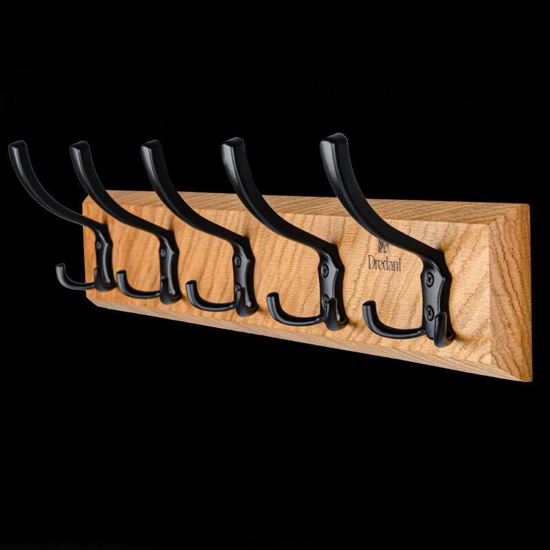 Wieszak ścienny – 5 dużych haczyków