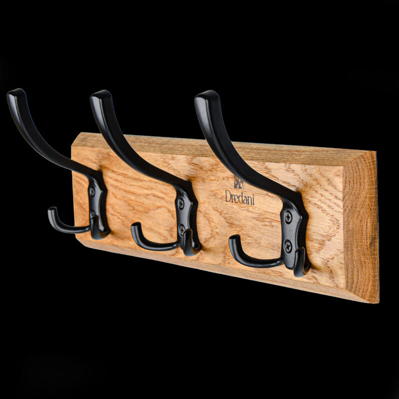 Wieszak ścienny – 3 duże haczyki